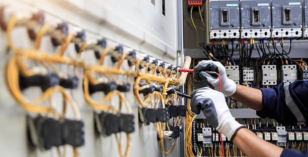 Professional Electrician technician working in Fountain Hill, PA